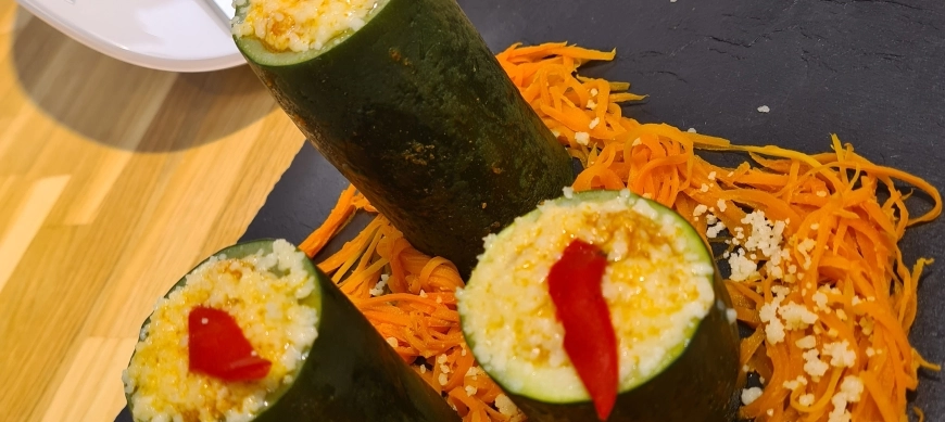 Velas de calabacin con thermomix