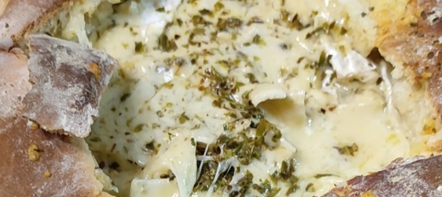 Pan rápido relleno de queso