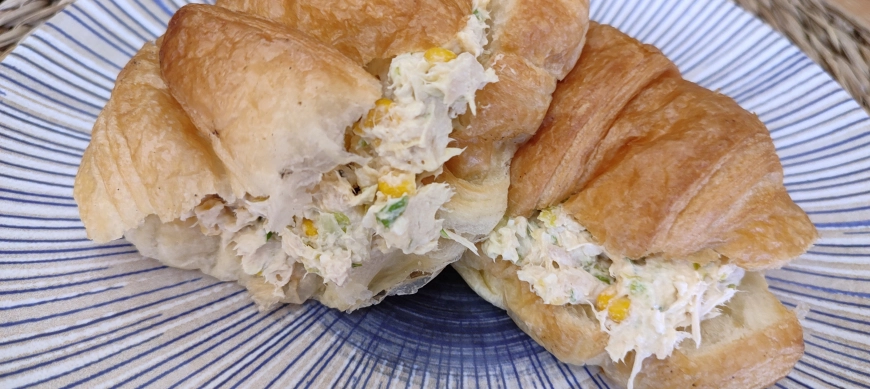 Relleno para sándwich de pollo con lechuga