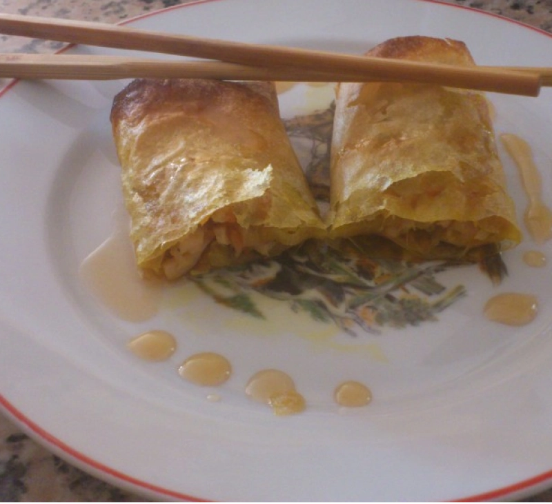 Rollitos de primavera al horno