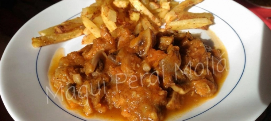 Pavo al chilindrón en Thermomix