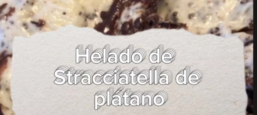 Cookidoo por el mundo: Helado de Stracciatella de plátano