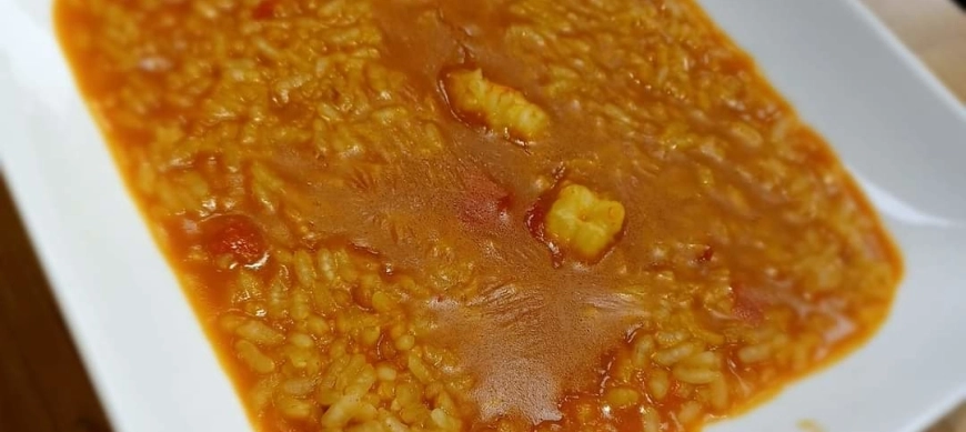 Arroz con gambones