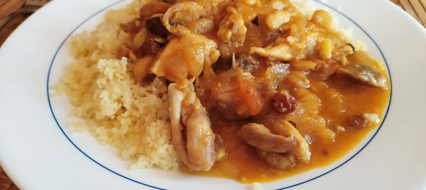 Pollo al estilo marroquí con cuscús (Melilla)
